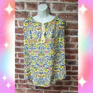 Women's H&M CONSCIOUS Sleeveless Floral Top Size 12
